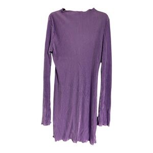 Purple Long Sleeve Dress
